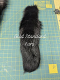 Jet Black Fox Tail