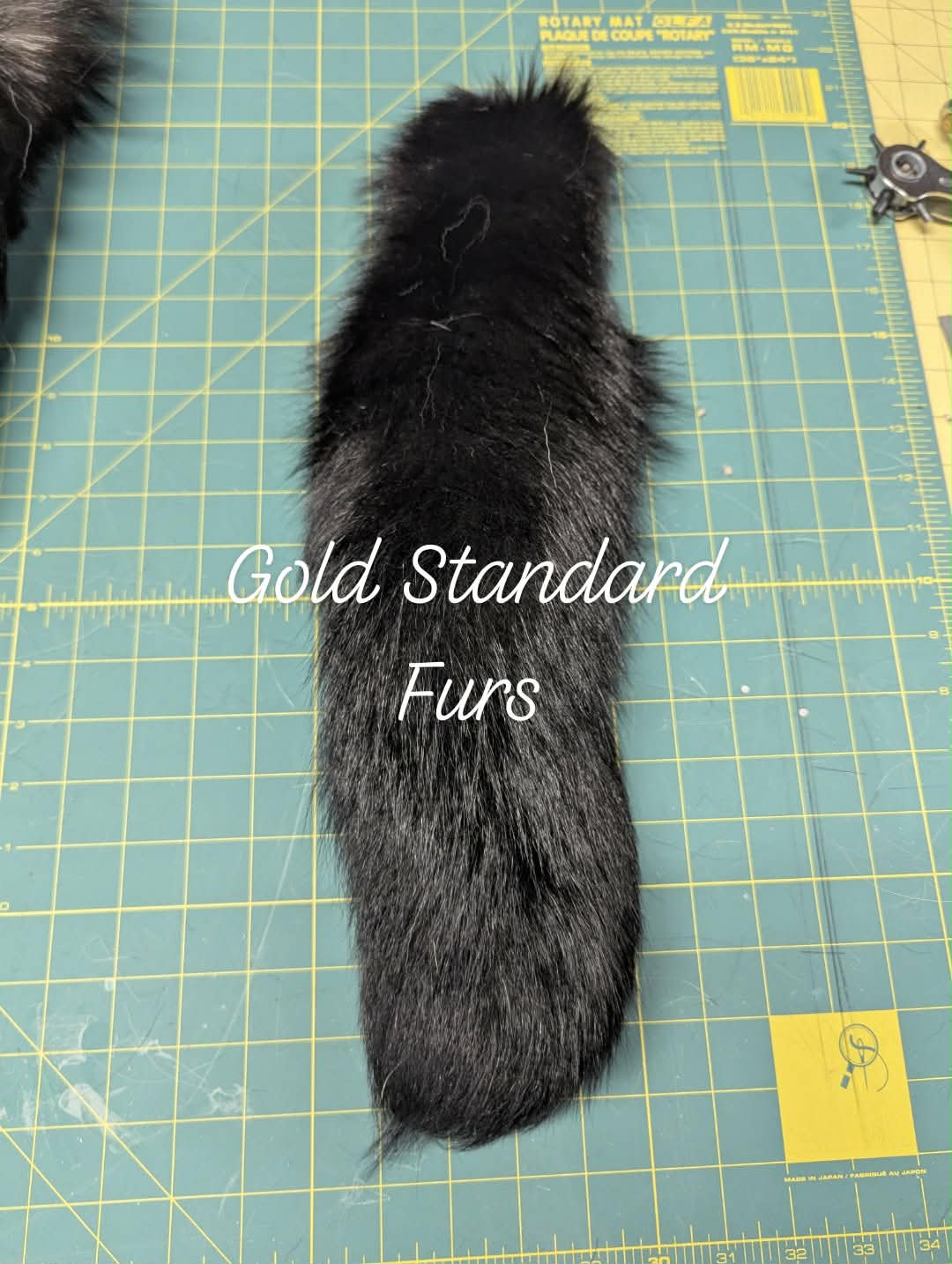 Jet Black Fox Tail