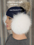 White Fox Earmuffs