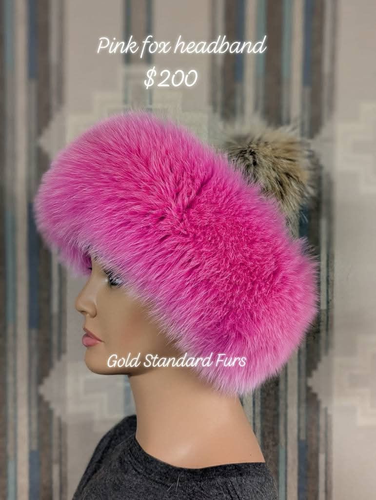 Pink Fox Headband