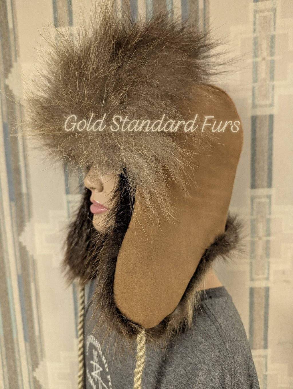 Grizzly Bear Trapper Hat