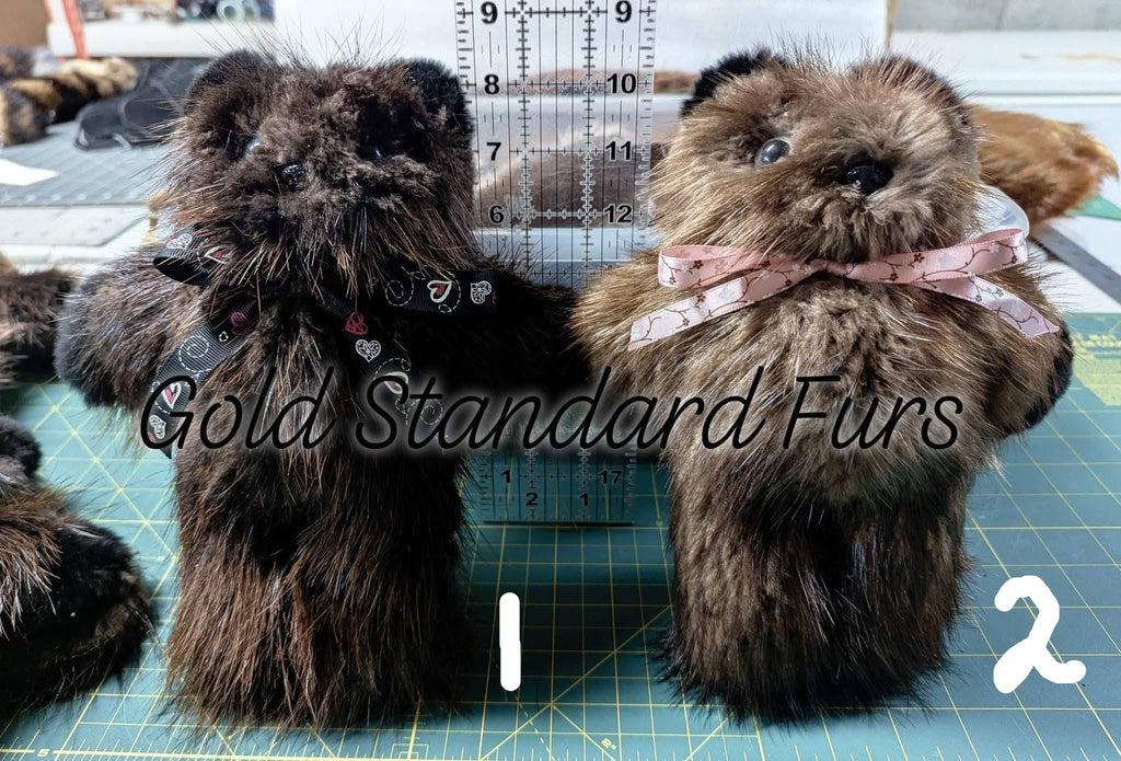 Beaver Fur Teddy Bears