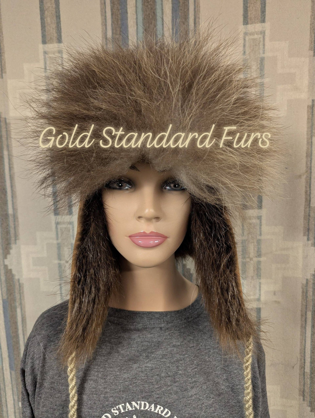 Grizzly Bear Trapper Hat