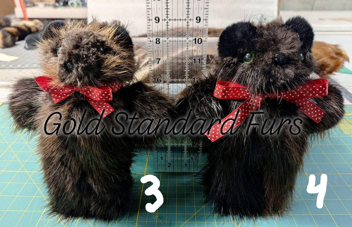 Beaver Fur Teddy Bears