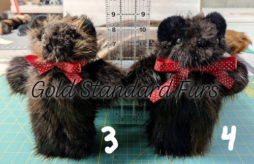 Beaver Fur Teddy Bears