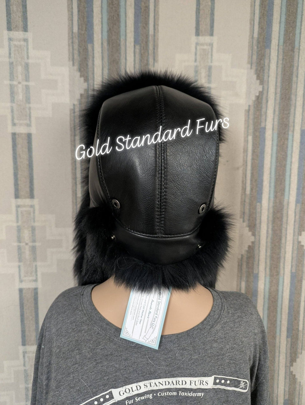 Black Fox Bomber Hat
