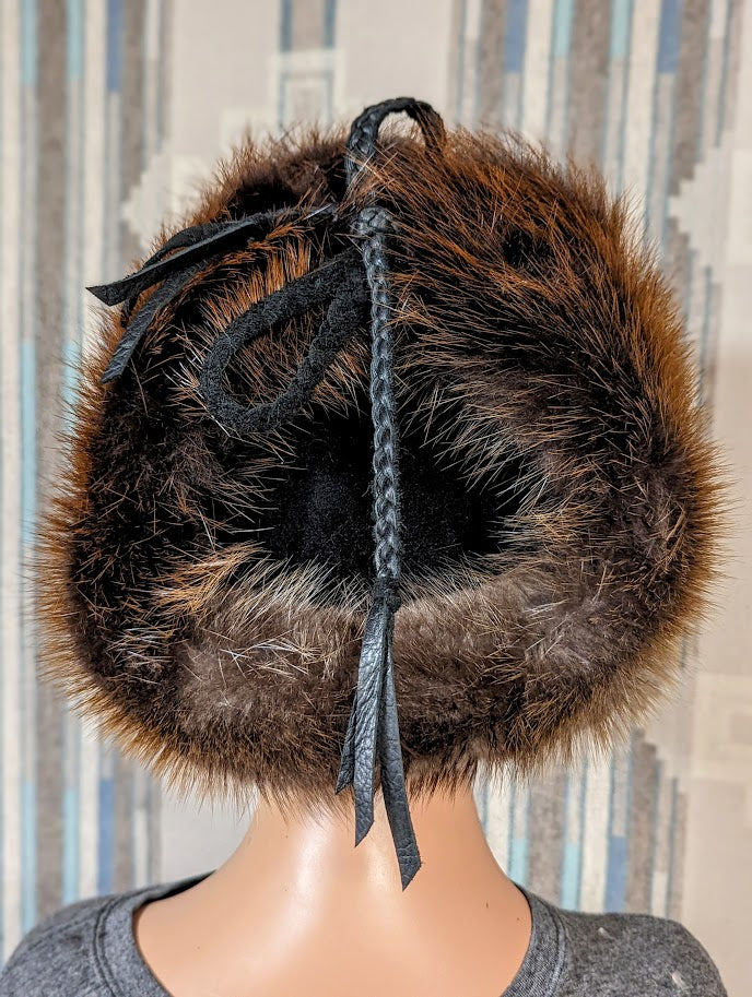 Black Beaver Trapper Hat