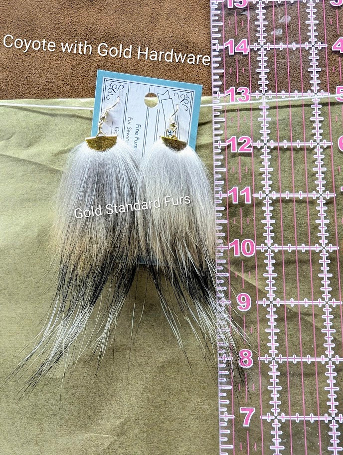 Coyote Fur Earrings