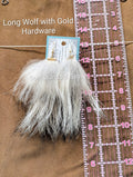 Long-Hair Wolf Fur Earrings