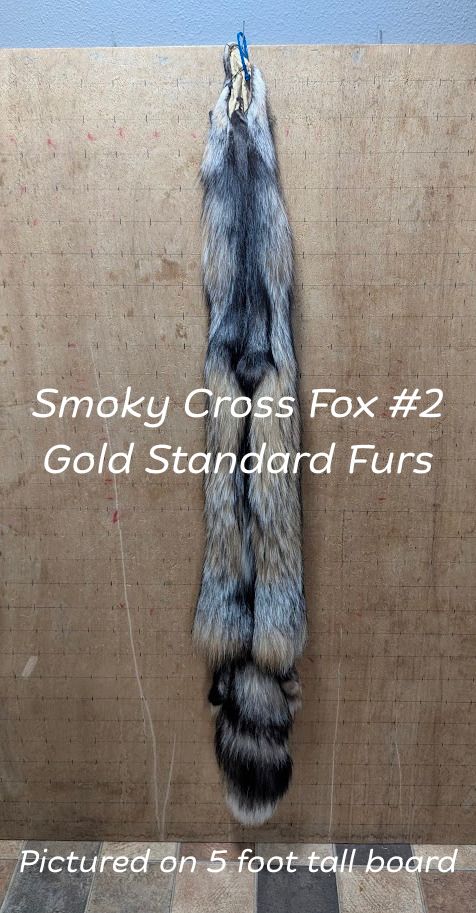 Smoky Cross Fox Pelt – Case Skinned